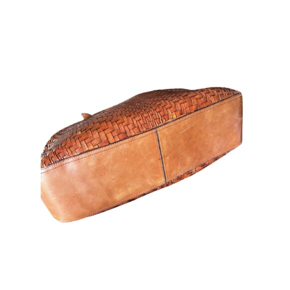 Cole Haan Genevieve Woven Shoulder Bag Purse Tote - Picture 4 of 11